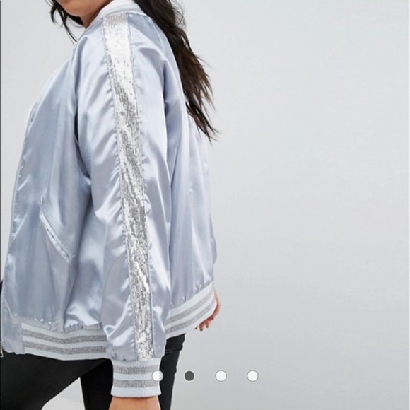 ASOS Curve Jackets & Blazers - ASOS Alice & You Sequin Bomber